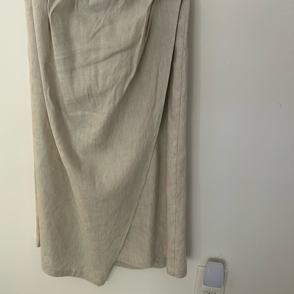 Spring Halter Beige Midi Dress Stitch Fix - Picture 8 of 15